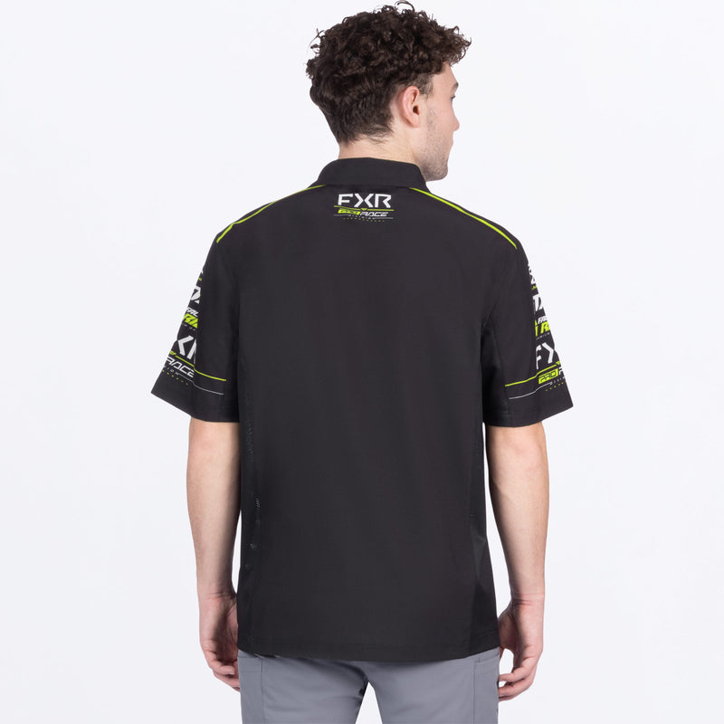 RaceDivPerfUPF_Polo_Shirt_M_BlackHiVis_252010-_1065_back**hover**