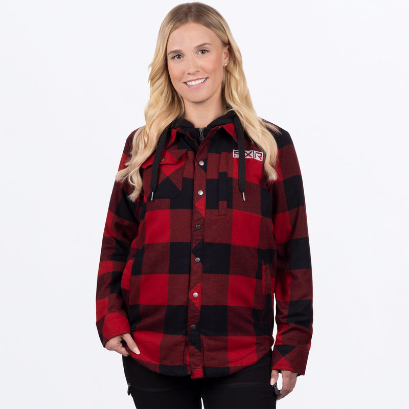 UnisexTimberInsFlanel_JKT_W_RustBlack_231117-_3710_front