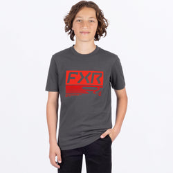 YthElevatePremium_T-Shirt_AsphaltRed_SKU_261509-_0820_Front