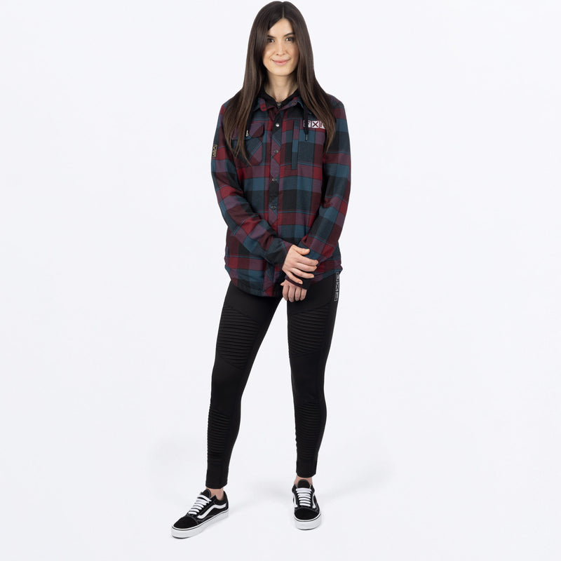 Timber_Insulated_Flannel_Jacket_W_DarkSteelMerlot_231117_0327_side