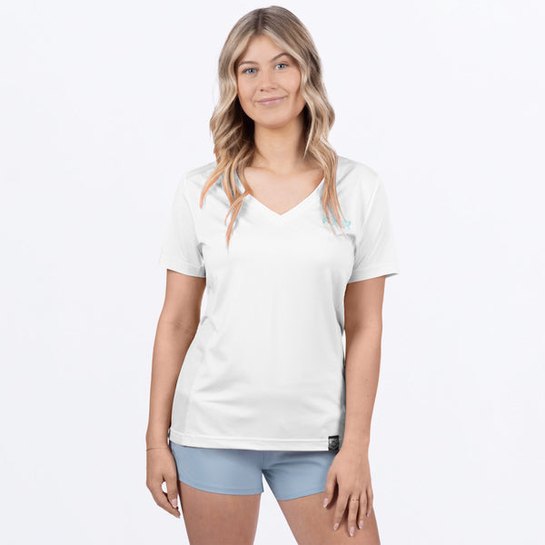 RushUPF_VNeck_Shirt_W_WhiteMauiBlue_252270-_0159_front