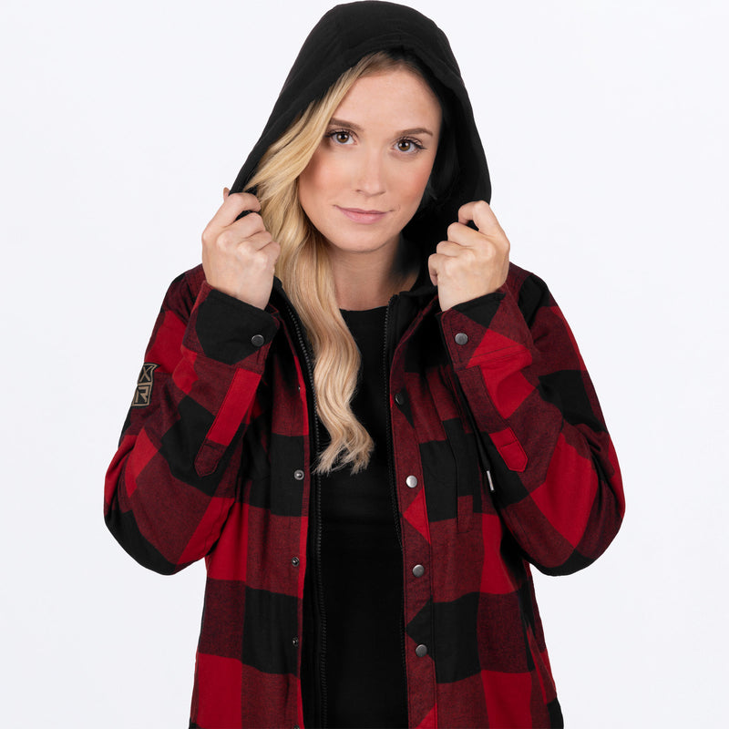 UnisexTimberInsFlanel_JKT_W_RustBlack_231117-_3710_Detail