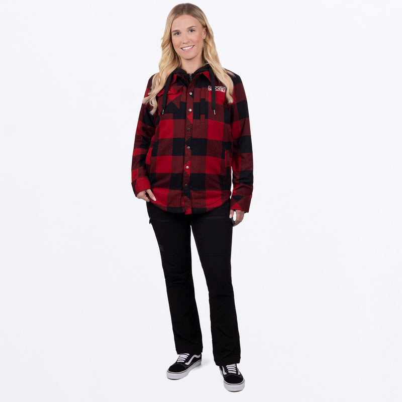 TimberInsulatedFlannel_Jacket_W_RustBlack_231117-_3710_side