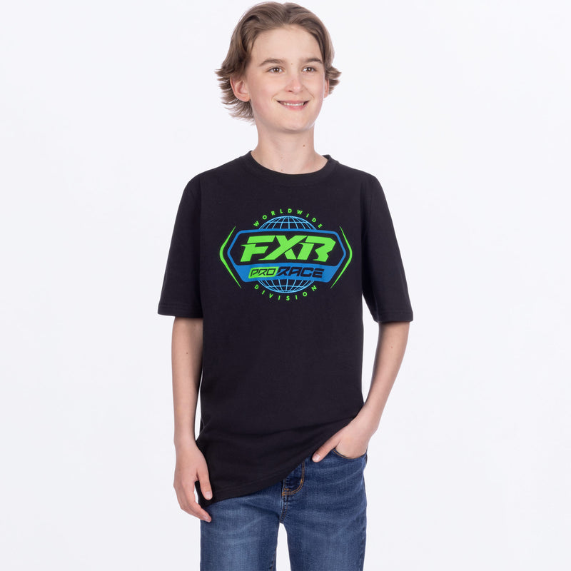 YthRaceDivisionPremium_T-Shirt_BlackLime_SKU_251534-_1070_Front