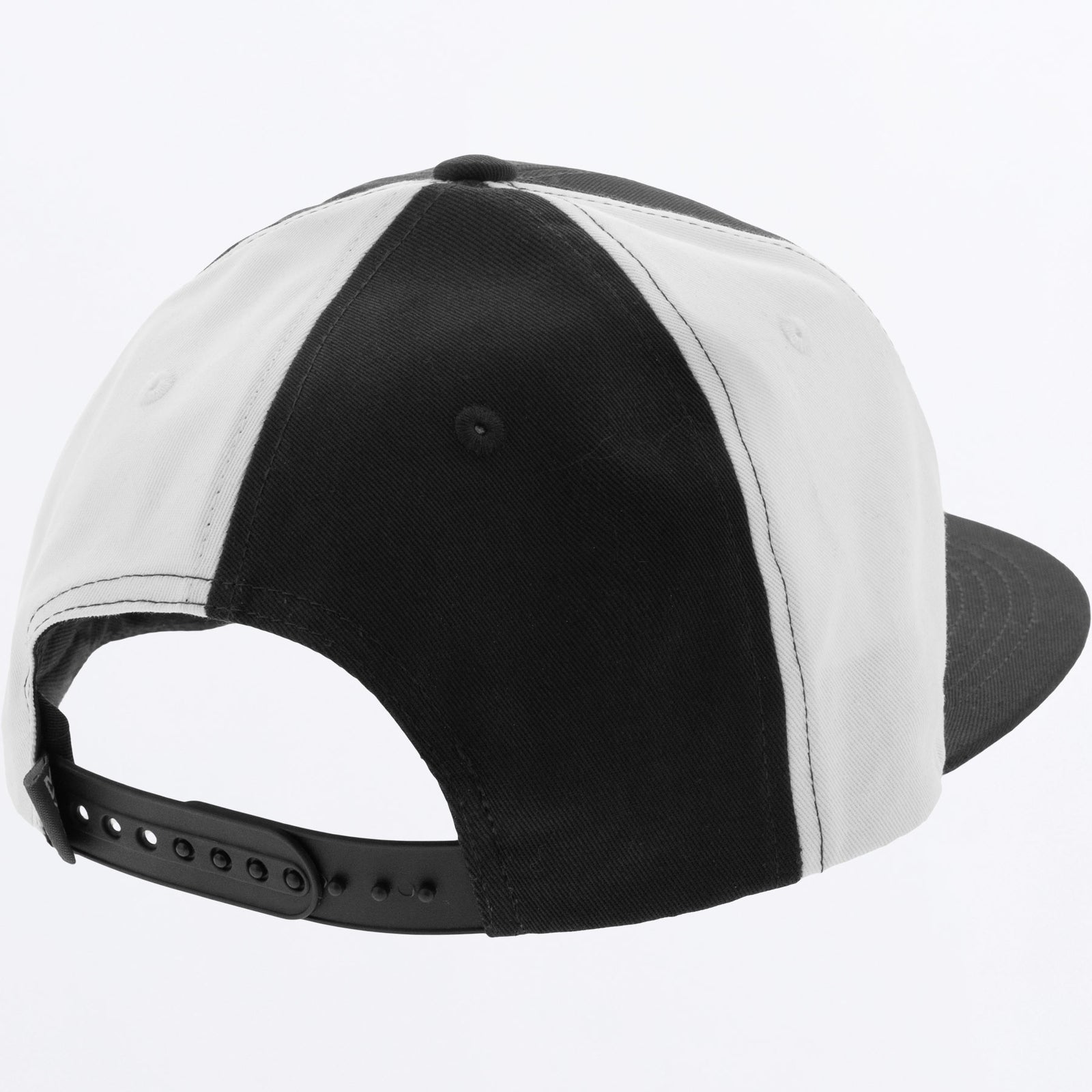 FXR Rhombus Snapback Hat – Cotton Flat Brim Hat With Embroidered Logo, Black/Gray - View #6